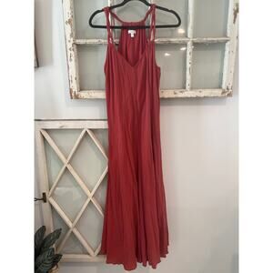 Garnet Hill size medium rust colored maxi dress